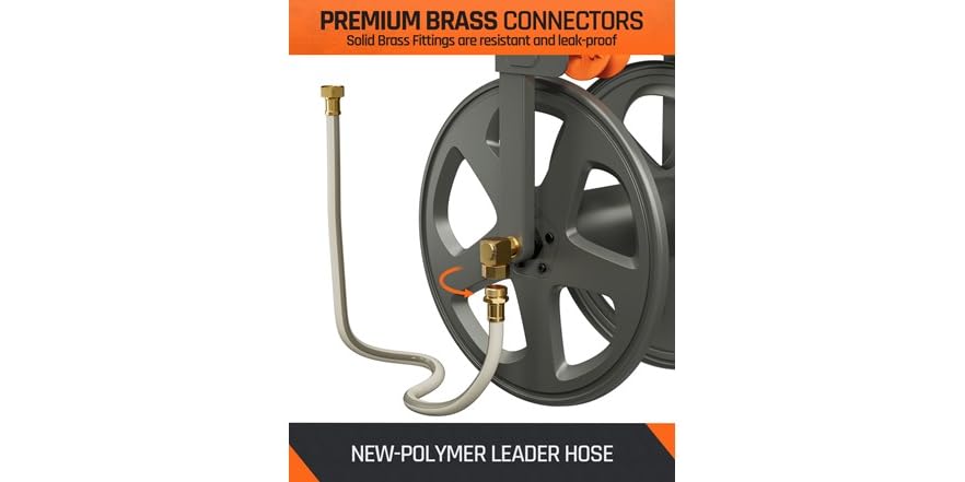 Hr6 Heavy Duty Garden Hose Reel Bronzenull