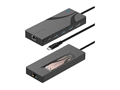 SABRENT 6-Port USB-C Hub Dock w/ M.2 SSD