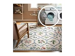 Haven Floral Trellis Machine Washable Area Rug, 8x10