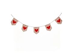 Valentine's Red Hearts and Dots Garland