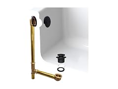 Westbrass A326-62 22-1/2" Brass Bath Waste & Overflow Assembly
