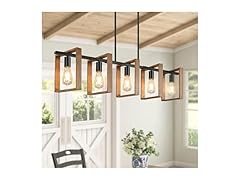 53’’ Farmhouse Kitchen Island Lighting, 5-Light
