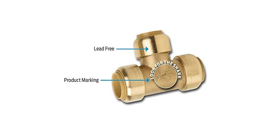 SharkBite 2-Inch Straight Coupling - Push-to-Connect Plumbing Fitting For Copper, PEX & CPVC Pipes