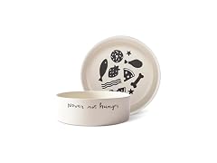 Fringe Studio Never NOT Hungry Wax Resist Ceramic Pet Bowl