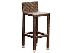 Redondo Outdoor Brown Wicker Bar Stool