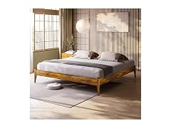 Bme Dinkee King Bed Frame Wood 15 Inch