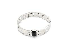 Steve Madden Women Stone Gem Watch Chain Bracelet