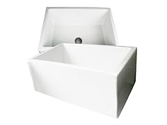24" Italian Fireclay Single Bowl Farm Kitchen Sink