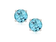 14K White Gold Birthstone -Dec