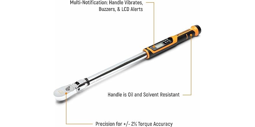 GEARWRENCH 85079 1/2 Flex Electronic Torque Wrench