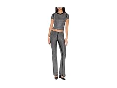 Forever 21 Women (L) Contour Sculpt Pants Black