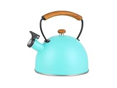 YSSOA Whistling Stovetop Tea Kettle, Blue