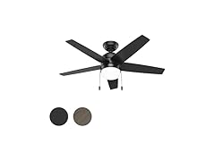 Hunter Fan 44" Matte Black Indoor Ceiling Fan