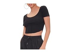 Forever 21 Ribbed Inverted-seam Crop Top