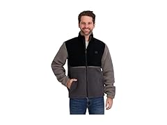 Billabong Mens Full Zip Mock Neck Sherpa Jacket