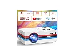 FUDONI 1080P Projector with WiFi and Bluetooth