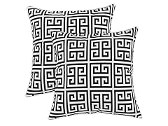 Towers Black/White Pillow: Set of 2