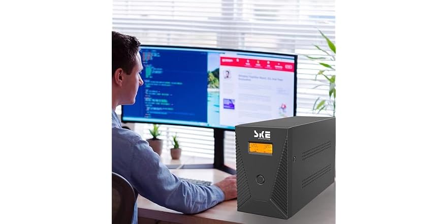 Surge Proyector Computer SKE 900W UPS Battery Backup and Surge Protector