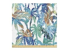 Ambesonne Palm Leaf Fabric by The Yard, Tropical