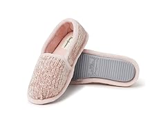 Dearfoams Women's Chenille Slippers Large
