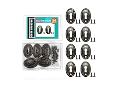  24 Keyhole Covers Zinc Alloy w/Screws