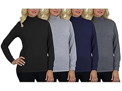 Womens Loose Fit L/S Turtle Neck Shirt