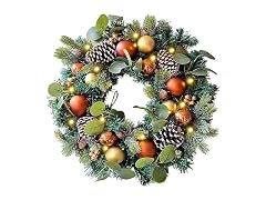 Wanna-CUL Copper/Gold 20" Pre-Lit Wreath
