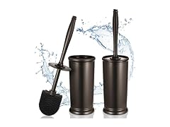 HAMITOR Bronze Toilet Bowl Brush Holder Set