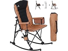 QAOYAL Oversized Folding Rocking Camping Chair