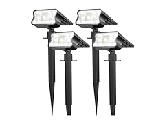 HGGH Solar Lights Outdoor, 4PK