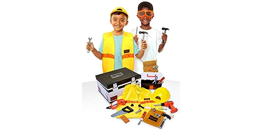 Black+Decker 22-Piece Construction Dress-Up Trunk for $13 + free shipping w/ Prime