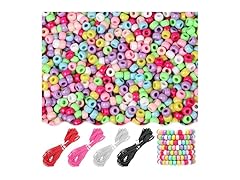 TLAOKLIU 1200pcs Pastel Hair Beads