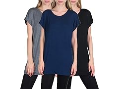 Free to Live Women's 3-Pk Kimono Tunic