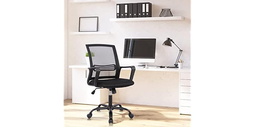 ZUNMOS Chefsessel Bürostuhl Schwarz – Verstellbare Höhe, 113 Kg Tragkraft, PU-Leder, Ergonomisch