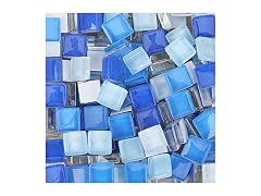 1x1 cm Mosaic Tiles Mixed Color Glass Mosaic Glass Pieces 