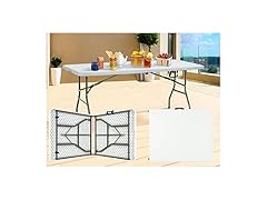 Haiput Wam Folding Tables, 6 Foot Folding Table wi