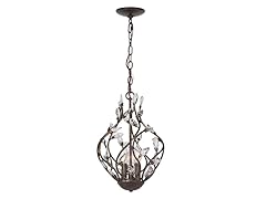 3-Light Mini-Chandelier, English Bronze