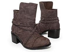 Brianna Braid Wrapped Boot, Brown