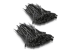  120Pcs 12" Zip Ties w/Screw Holes Blk