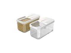 Cetomo 12L*2 Plastic Grains Storage Container,2PK