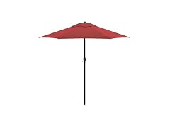 Sunline 9 ft Patio Umbrella with Crank & Pus Brick