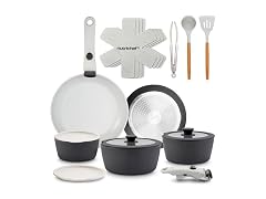 NutriChef 18-Piece Ceramic Cookware Set 