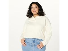 The Drop Women’s Joan Splitneck Polo Sweater (2X)