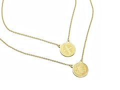 Ladies Stainless Steel Round Necklace