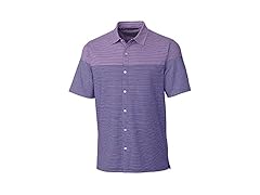 Cutter & Buck Men's Blue Stripe (L) 