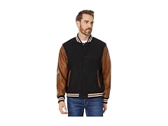 Levi's Men (L) Mixed Media Letterman Jacket
