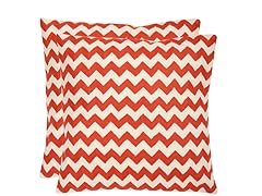 Striped Telea 18x18 Orange-S/2