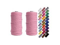 HAPYLY Macrame Cord Light Pink