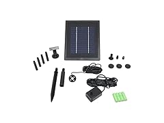 Sunnydaze 65 GPH Solar Pump and Panel Kit with Battery Pack