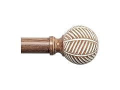 Wood Curtain Rods for Windows: 1 Inch